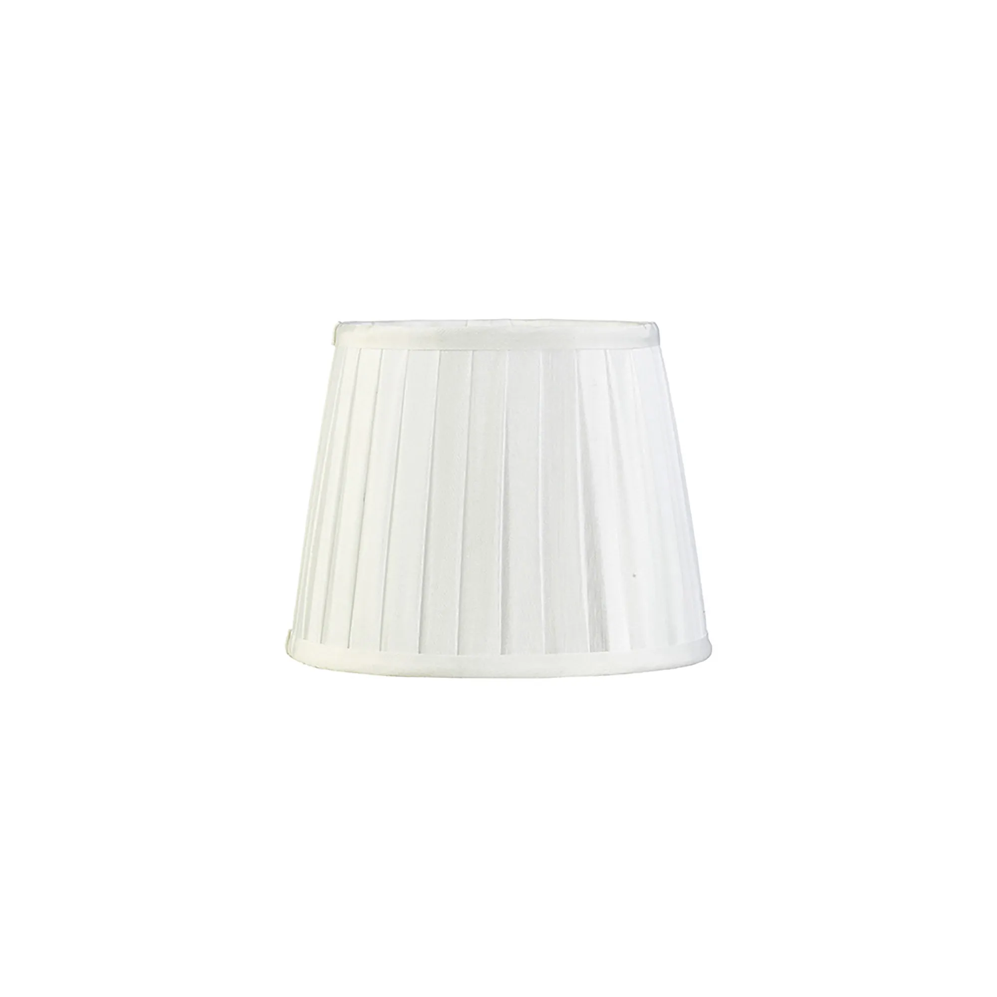 ILS20211  Stella 20cm Round Fabric Shade White